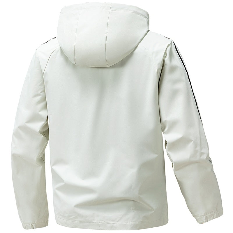 Herren Leichte Funktionsjacke mit verstellbarer Kapuze Echo Archiv