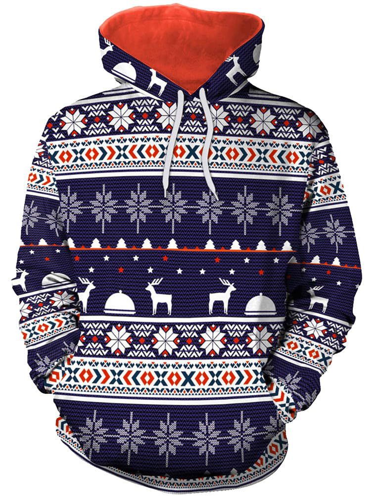 Damen Humorvoller Weihnachts-Kapuzenpullover Echoarchiv