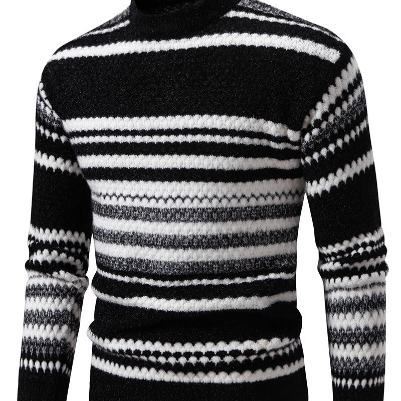 Herren Strickpullover mit strukturiertem Muster Echoarchiv