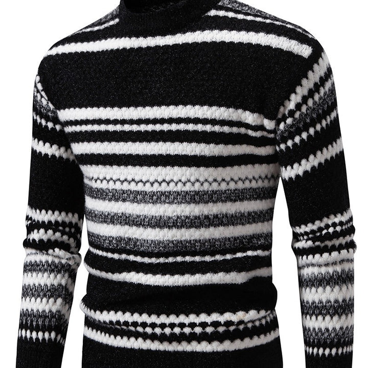 Herren Strickpullover mit strukturiertem Muster Echoarchiv