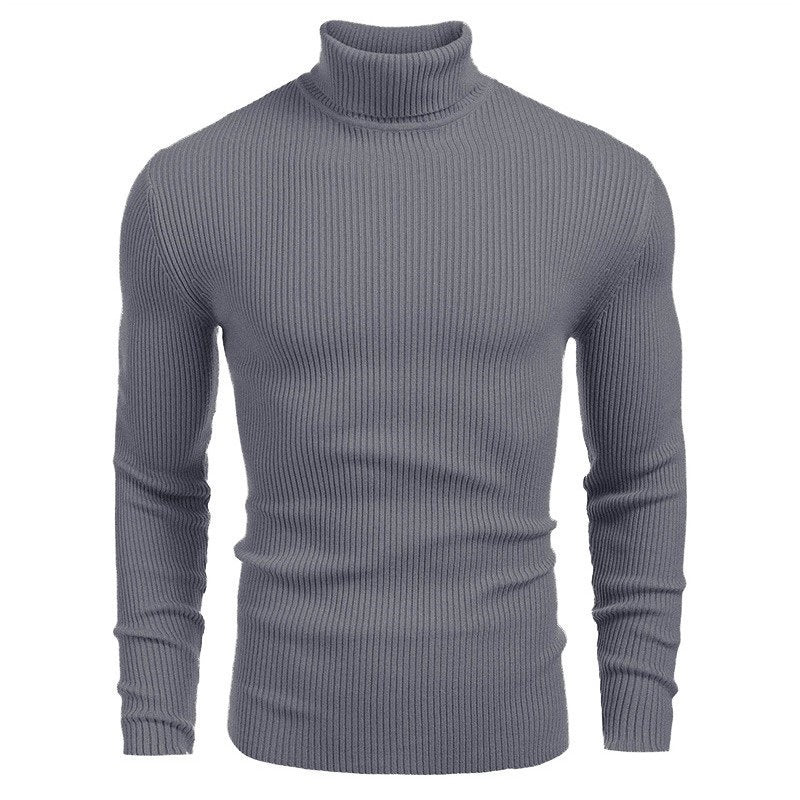 Herren Rollkragenpullover mit strukturiertem Rippdesign Echoarchiv