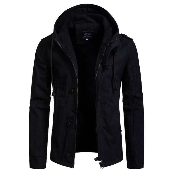 Herren funktionale Outdoor-Jacke mit hohem Kragen und praktischen Taschen Echoarchiv