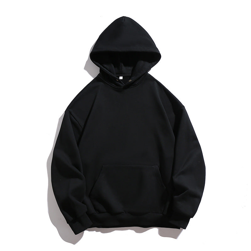 Unisex Relaxed-Fit Baumwollmix-Kapuzenpullover mit vorgewaschter Optik und Kängurutasche Echo Archiv