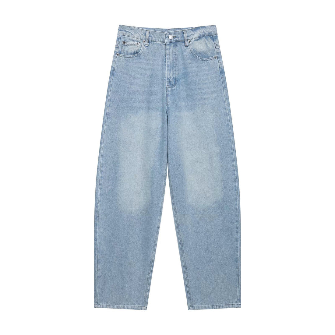 Damen Hochtaillierte kurzgeschnittene Jeans mit weitem Bein aus Denim Echo Archiv