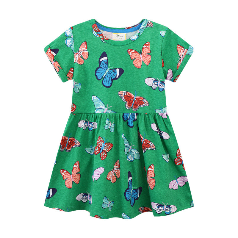 Mädchen Sommerkleid mit lebhaftem Schmetterlingsdesign Echo Archiv