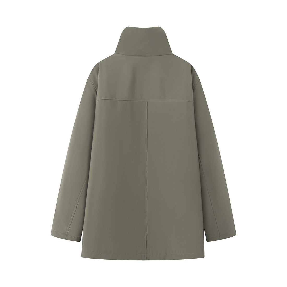 Damen oversized Parka mit hohem Teddygefüttertem Stehkragen, verdeckter Frontleiste und großen Klappentaschen – Célinea