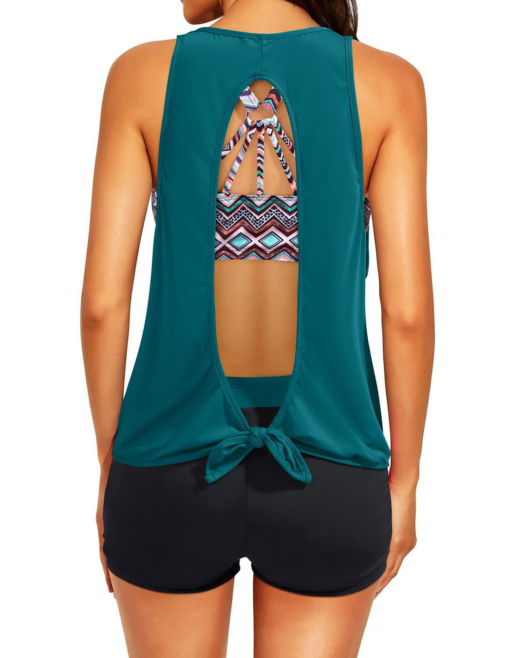 Damen Sportliches Tankini-Oberteil mit elegantem Rückenausschnitt Echo Archiv