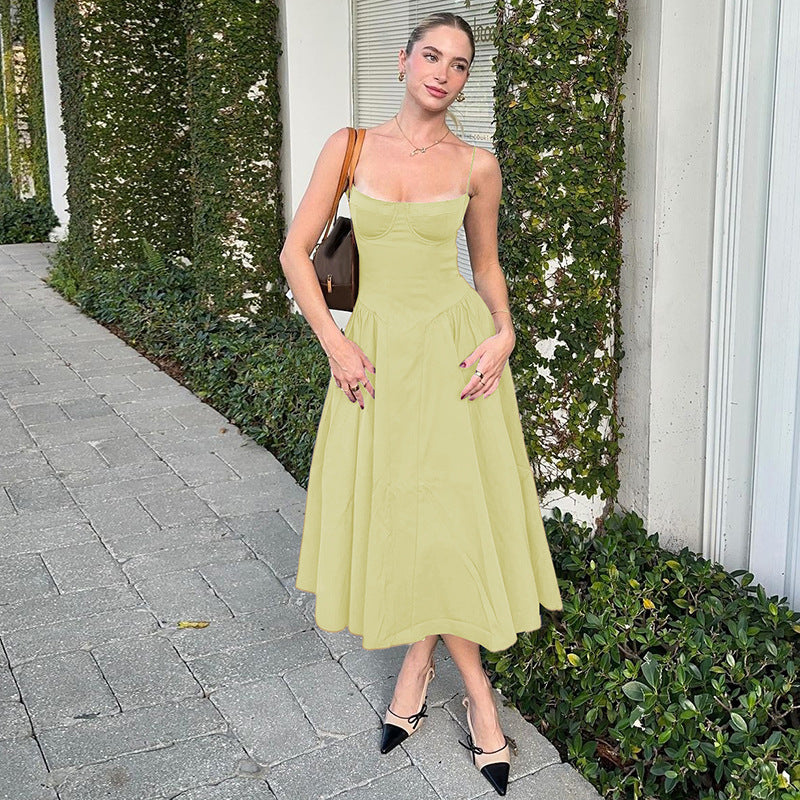 Damen Maxi-Kleid mit elegantem Bustier-Oberteil und fließendem Rock Echo Archiv