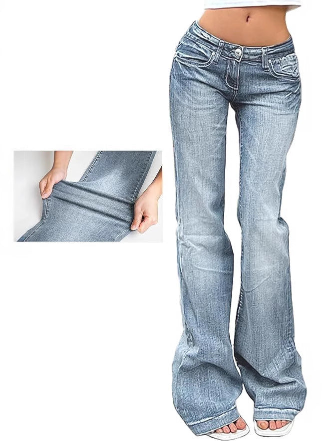 Damen Flared JEchoarchivns mit hohem Bund und Stretch