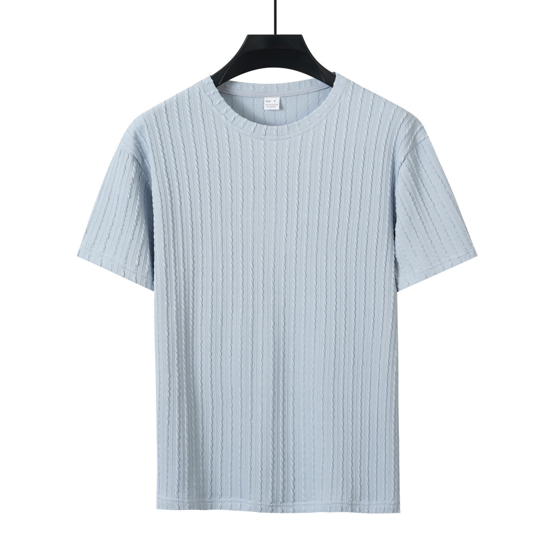Herren T-Shirt mit strukturiertem Muster Echoarchiv