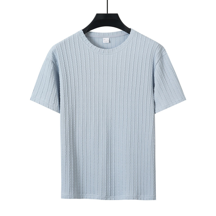 Herren T-Shirt mit strukturiertem Muster Echoarchiv