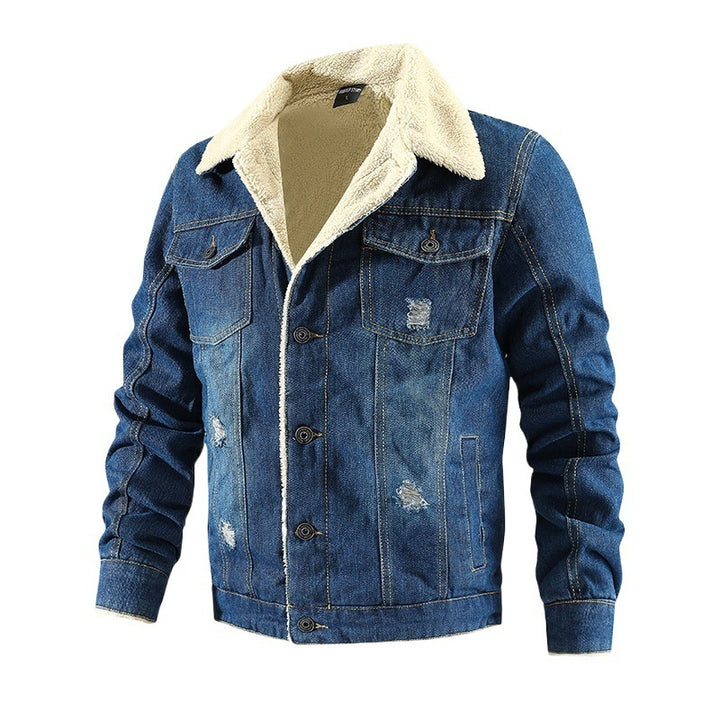 Herren Denim-Jacke mit sherpa Futter Echo Archiv