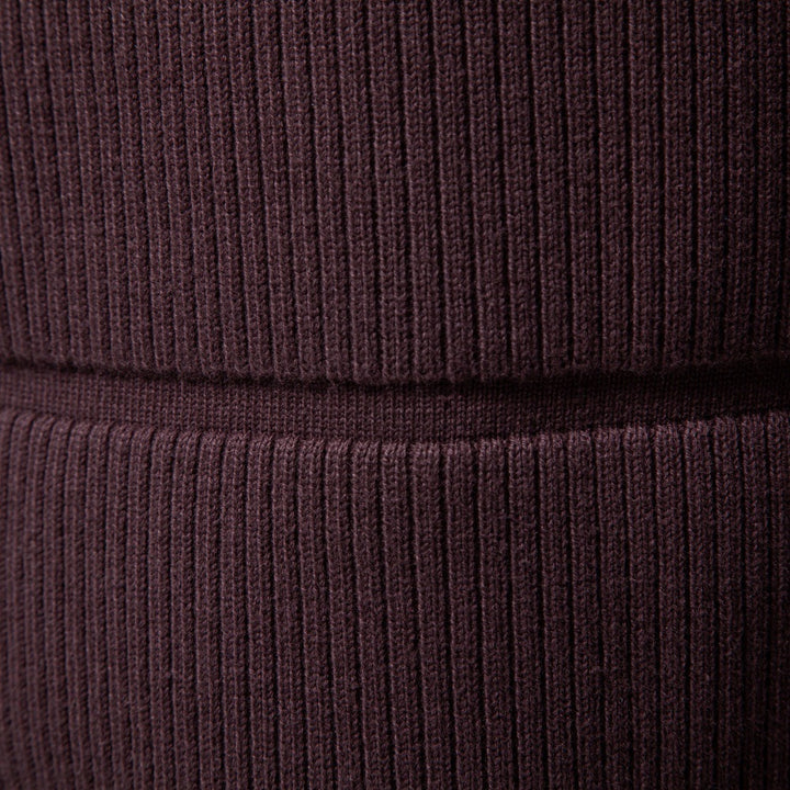 Herren Gestrickter Rundhals-Pullover mit Stepp-Optik und Rippbündchen Echoarchiv