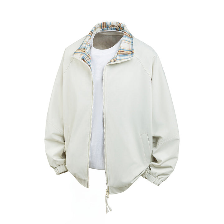 Damen Lässige Übergangsjacke mit kariertem Kragen Echo Archiv