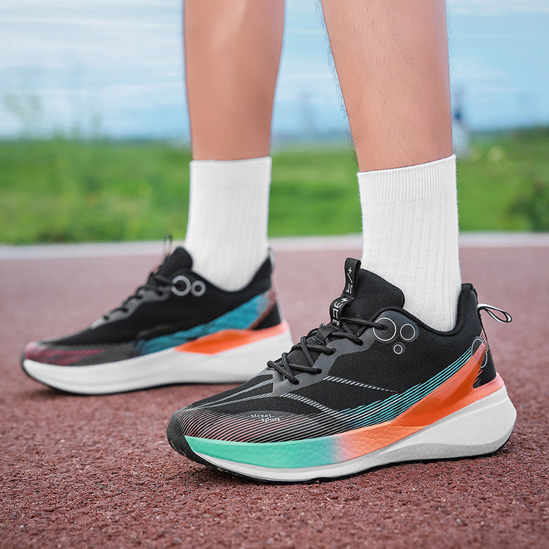 Unisex leichte Straßensneaker mit atmungsaktivem Strickobermaterial, reaktiver Hohlkern-Zwischensohle und griffiger Profilaußensohle – Norré
