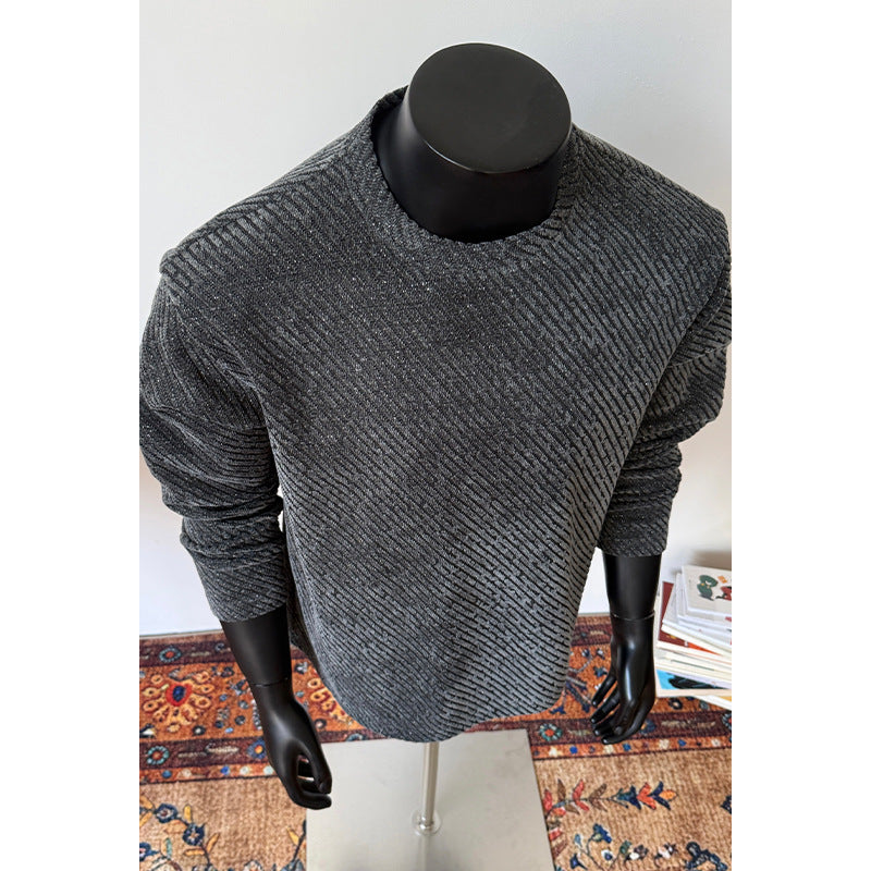 Stylischer Herrenpullover mit langen Ärmeln und kreativen Mustern Echo Archive
