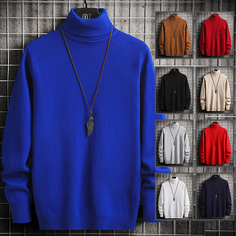 Herren Rollkragenpullover aus weicher Baumwolle Echoarchiv