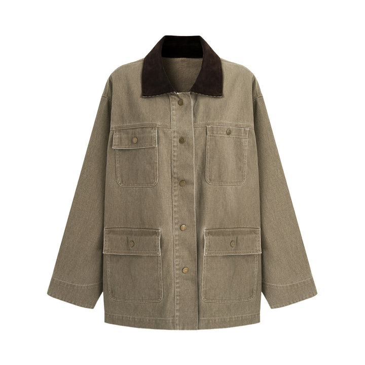 Damen lässige Utility-Jacke Echoarchiv
