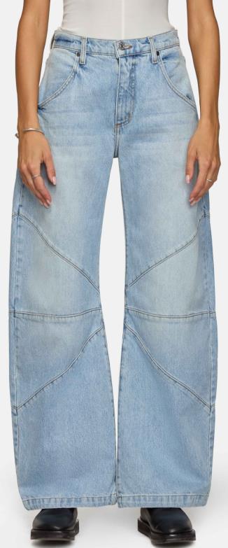 Damen breite Jeans mit einzigartigem Nahtdesign im angesagten Stil Echo Archiv