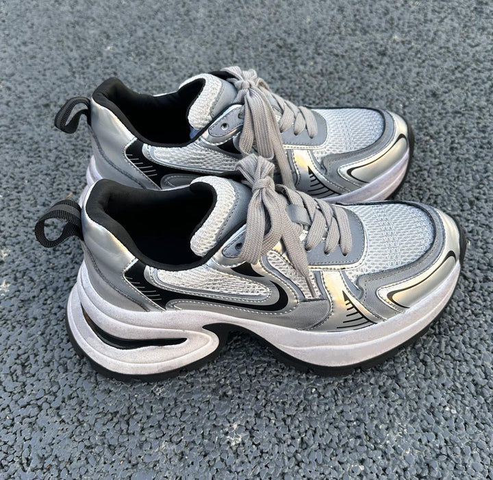 Damen Chunky Sneakers mit atmungsaktiver Oberfläche und dämpfendem Komfort Echo Archiv