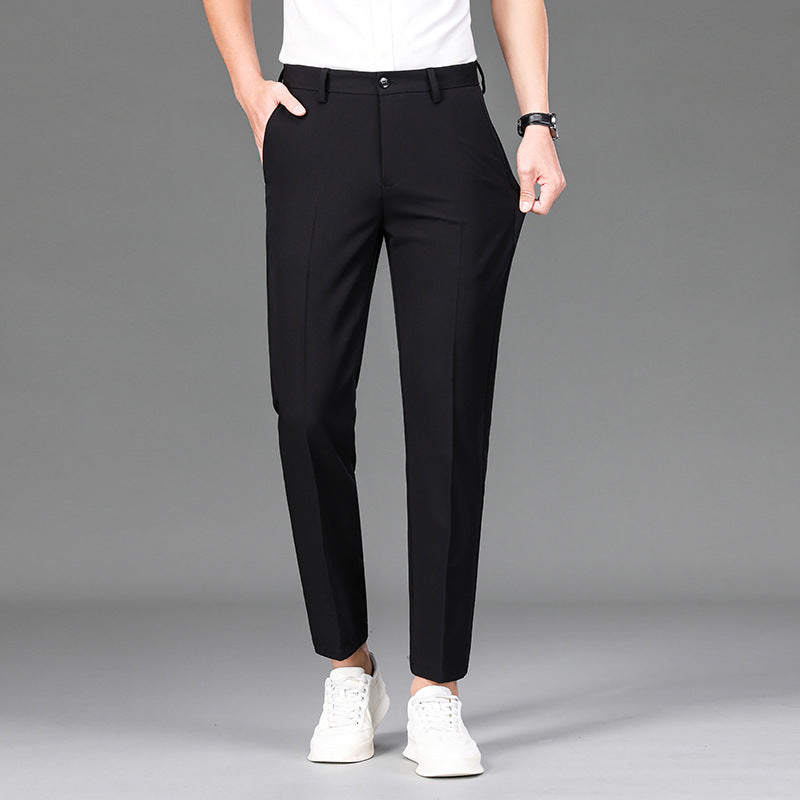 Herren elegante Chino-Hose mit schmalem Schnitt Echoarchiv