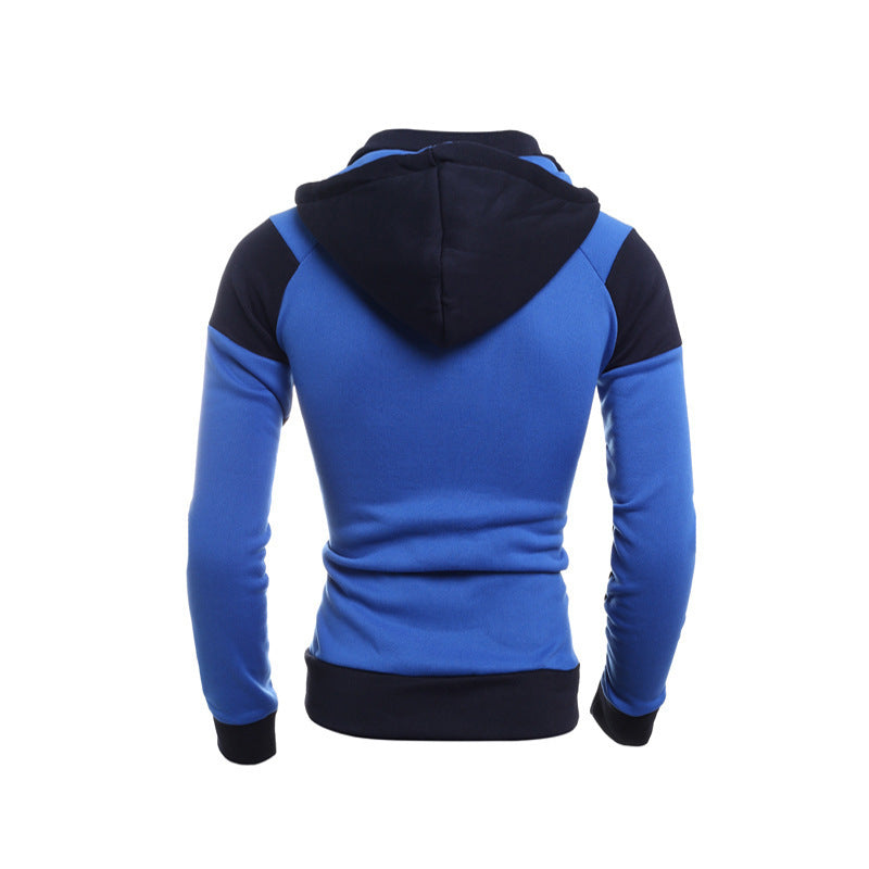 Herren sportlicher Kapuzenjacke mit modischem Farbblockdesign Echoarchiv