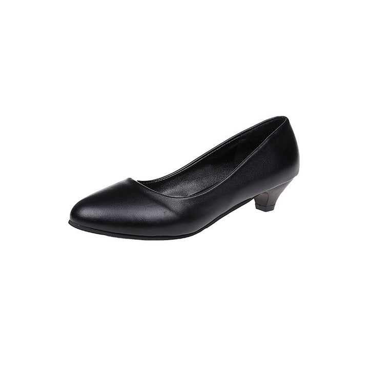 Damen nan spitz zulaufende Business-Pumps mit niedrigem konischem Absatz und gepolstertem Komfortfußbett Echo Archiv
