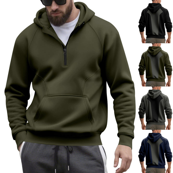 Herren Kapuzenpullover mit modernem Reißverschluss und praktischen Taschen Echoarchiv
