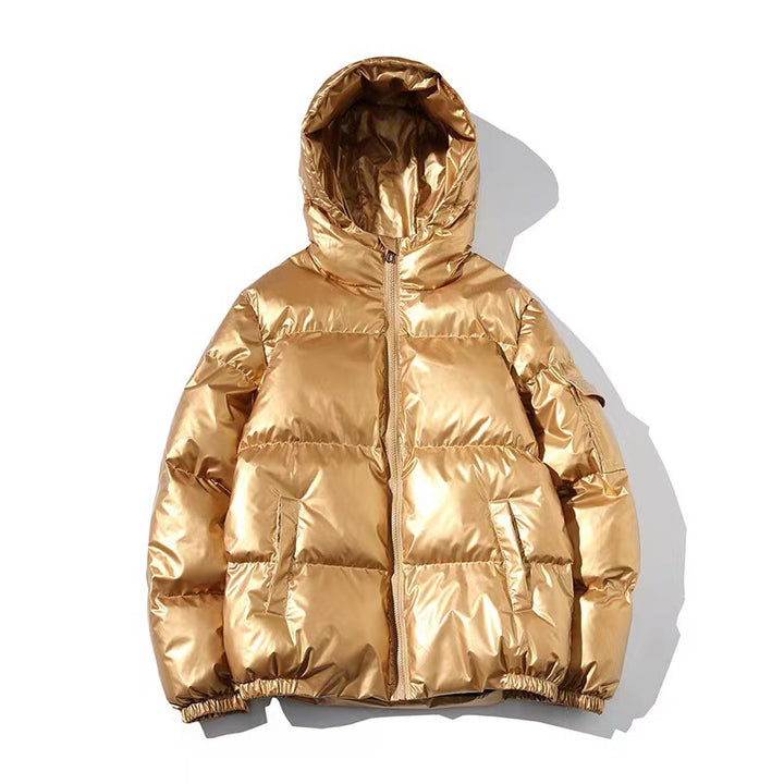 Unisex nan gepolsterte Steppjacke mit Thermoisolierung, Stehkragen und Ärmeltasche Echo Archiv