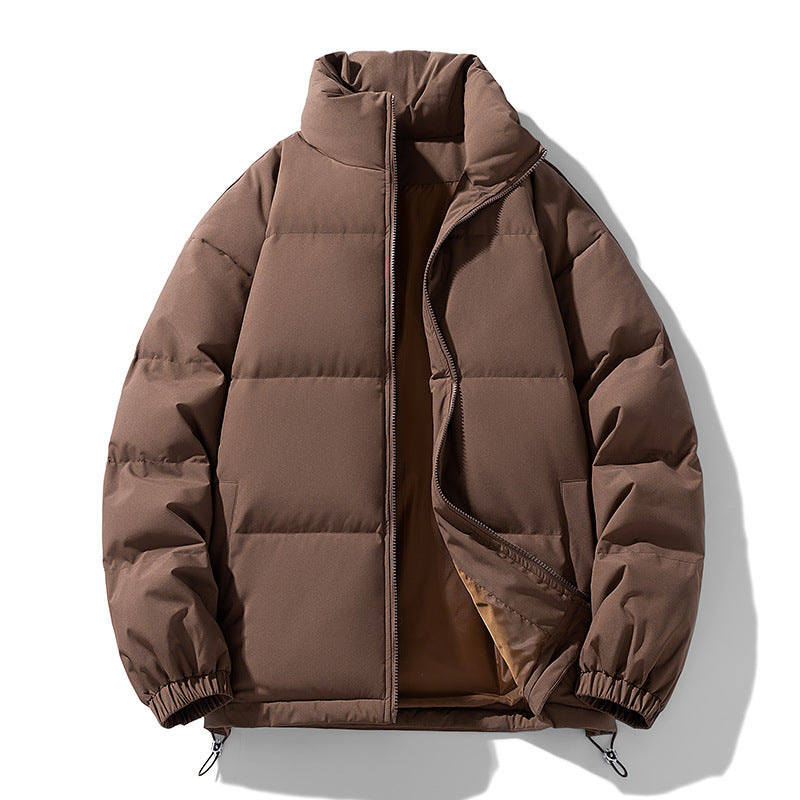 Herren Gepolsterte Pufferjacke mit hohem Stehkragen, winddichter Außenlage und verstellbarem Kordelzugsaum Echo Archiv