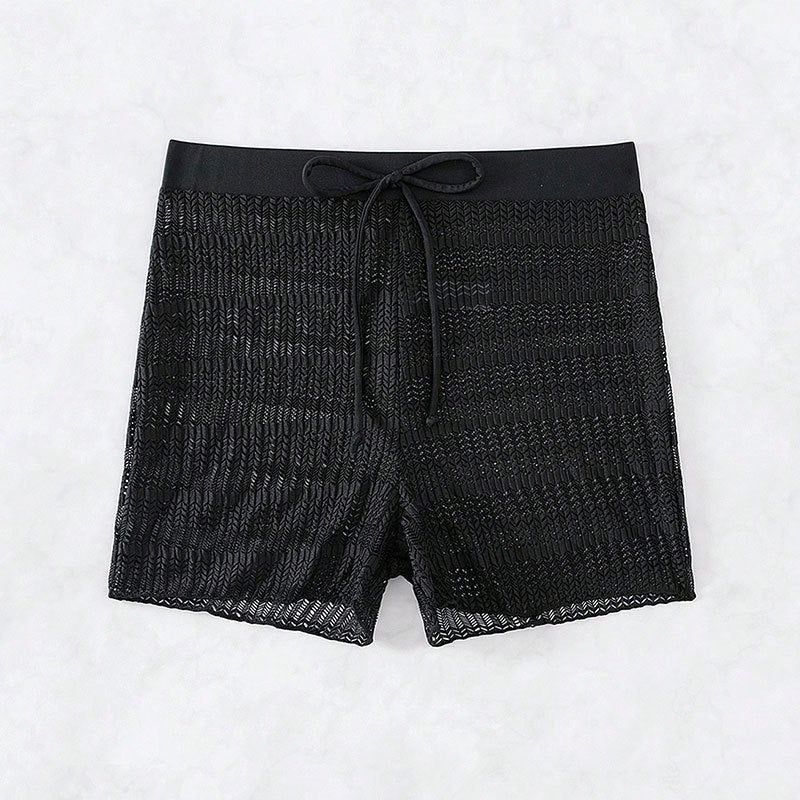 Damen Sportliche Badeshorts mit flexiblem Bund und modischem Wellenmuster Echo Archiv