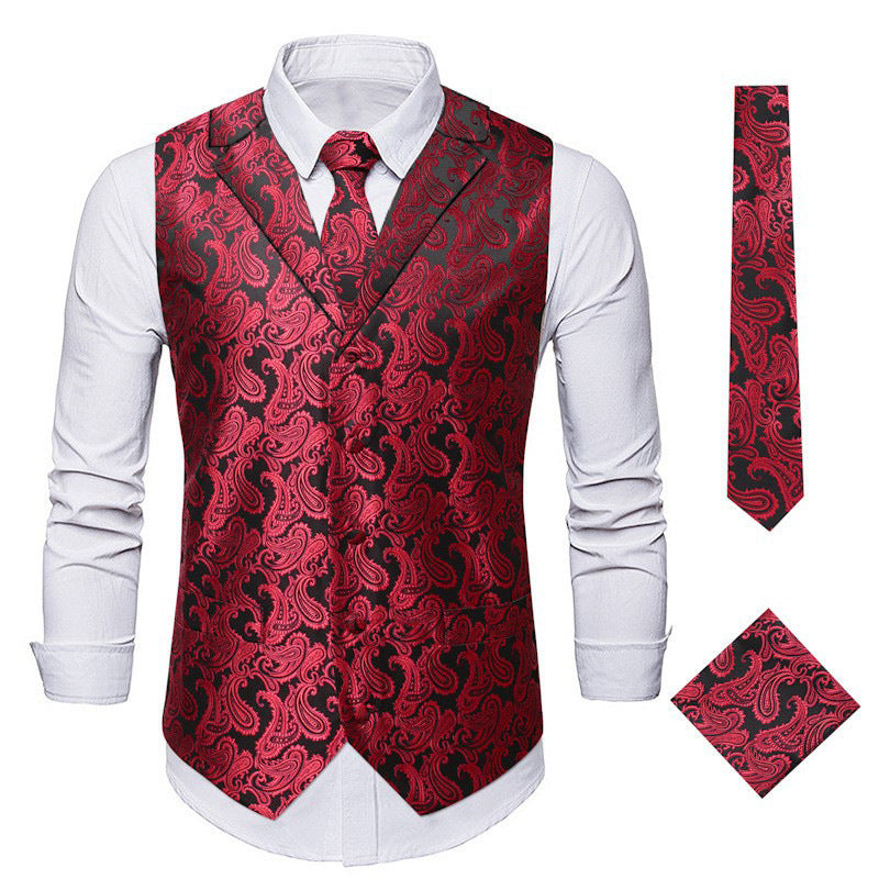 Herren elegante Weste mit Paisley-Muster Echoarchiv