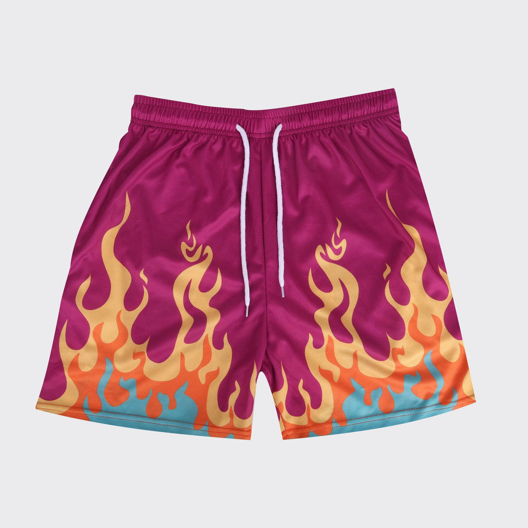 Herren Schwimmshorts mit Flammendetails Echoarchiv