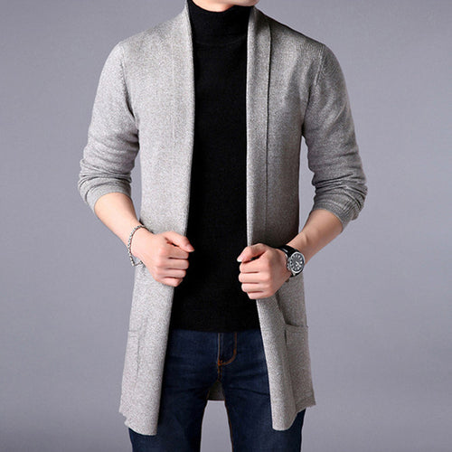 Herren Strickjacke mit offenem Schnitt und praktischem Taschen Echoarchiv