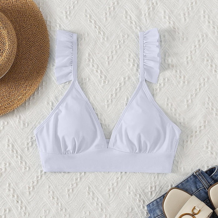 Damen Triangel-Bikinioberteil mit Rüschendetails Echo Archiv