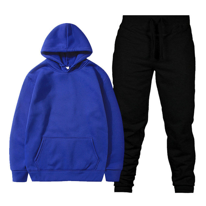 Unisex nan gemütliches Hoodie-Jogginganzug-Set mit Kängurutasche, elastischem Tunnelzugbund und gerippten Bündchen Echo Archiv