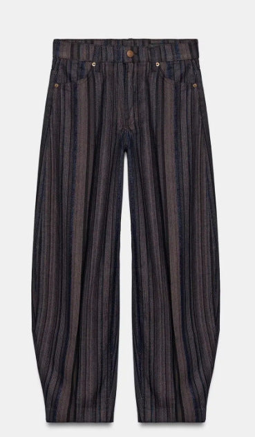 Damen Hochtaillierte Baggy-Jeans mit weitem Bein und klassischer Taschenlösung Echo Archiv