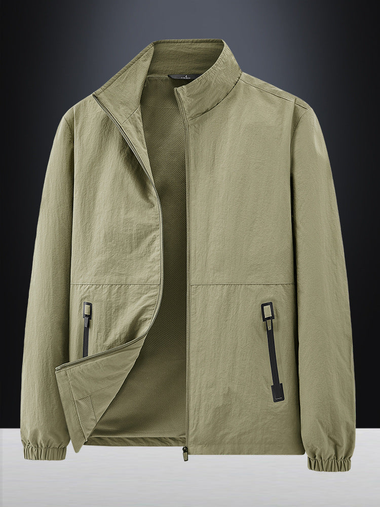 Herren Leichte Outdoorjacke mit hohem Kragen Echo Archiv