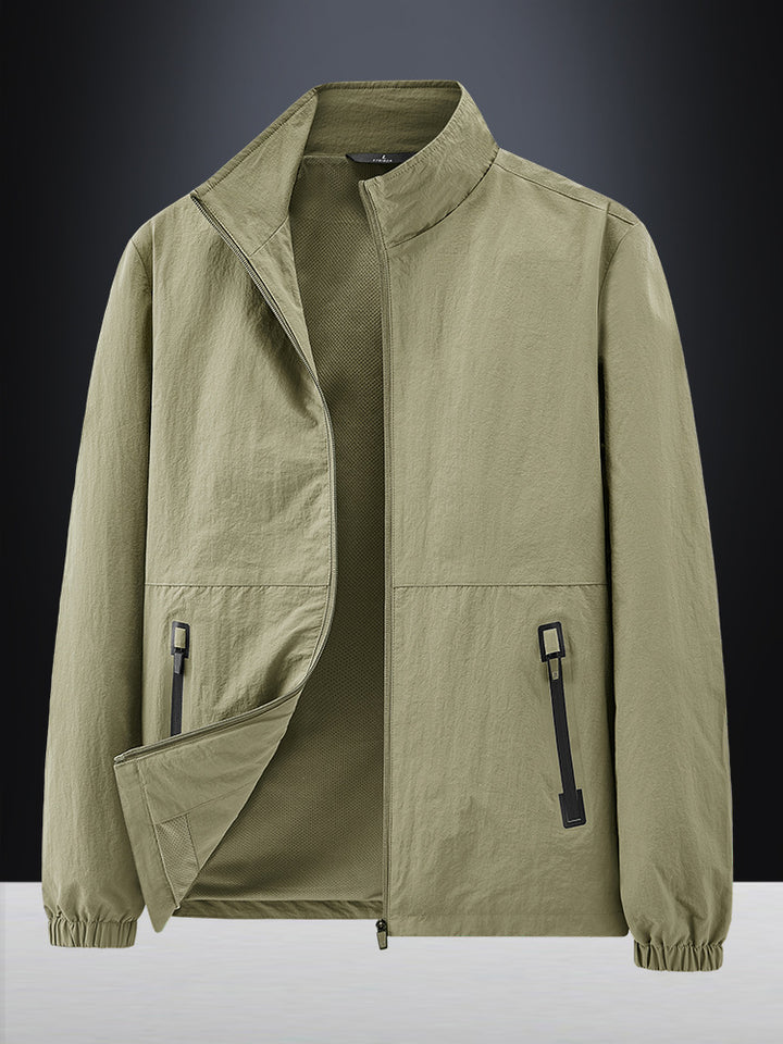 Herren Leichte Outdoorjacke mit hohem Kragen Echo Archiv