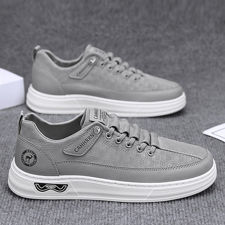 Herren Lässige Low-Top Sneaker mit geprägter Wabenstruktur und dämpfender Plateausohle Echoarchiv