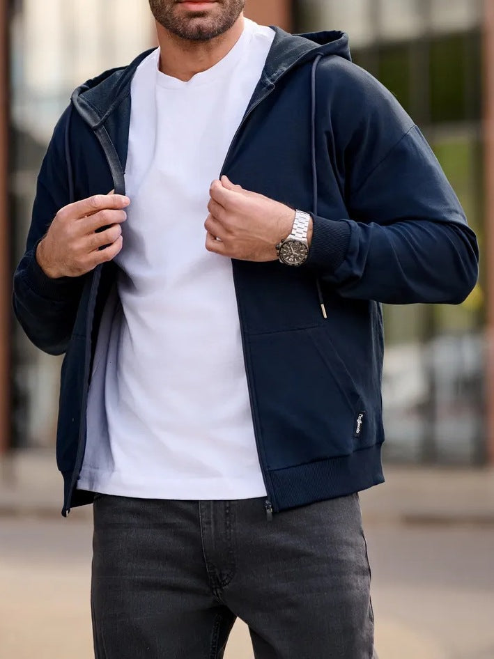 Herren Bequeme Kapuzenjacke – Taviero