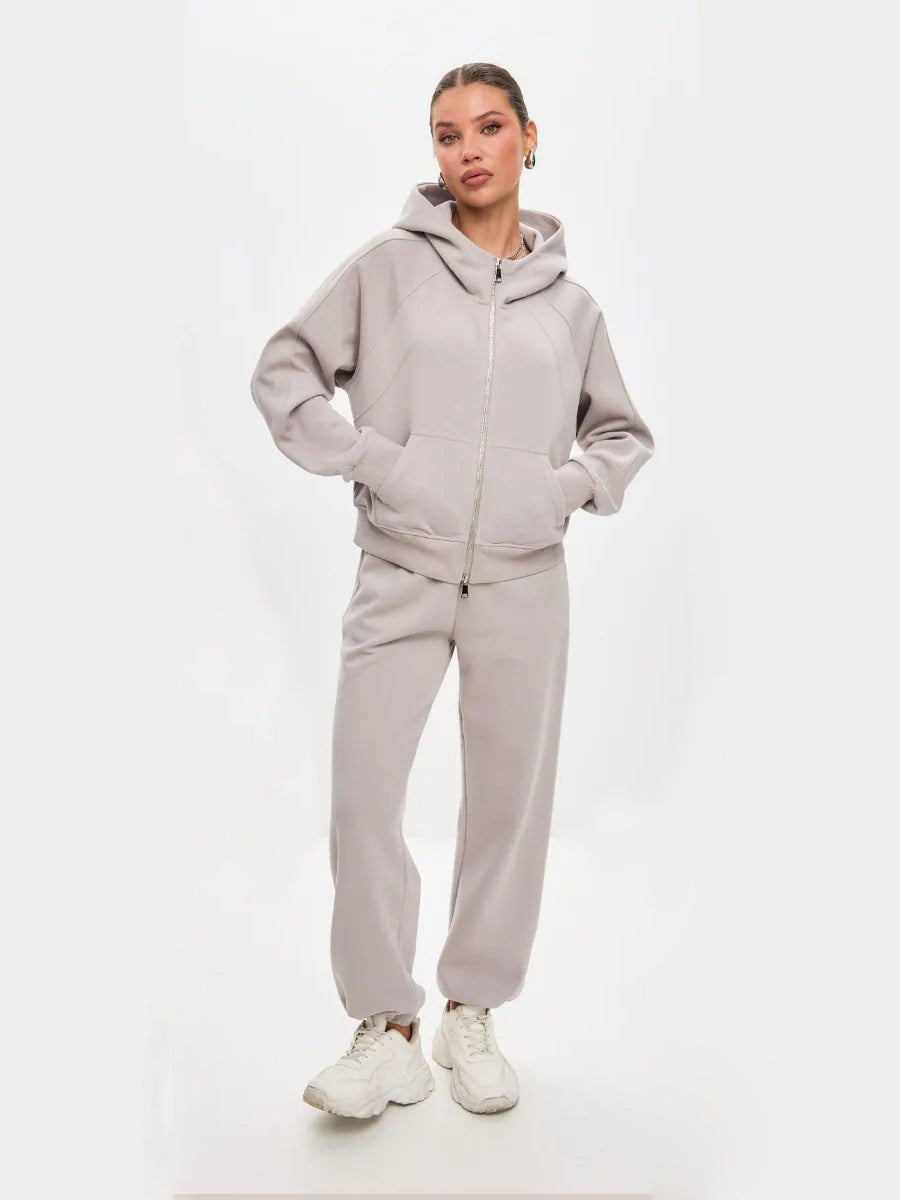 Damen Sportliches Fleece-Jogging-Set Echo Archiv
