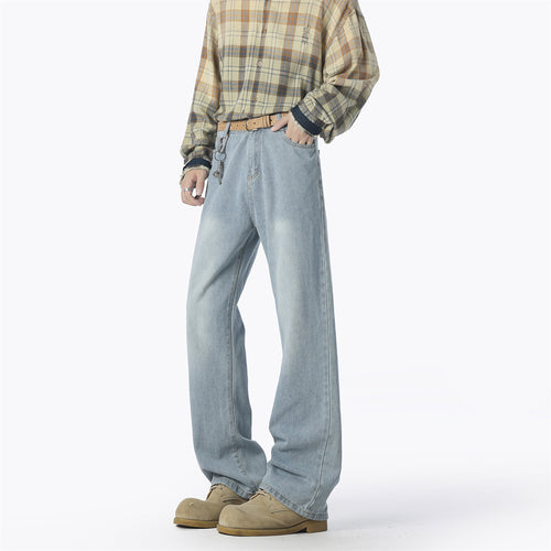 Herren lässige weit geschnittene Denim-Hose Echoarchiv