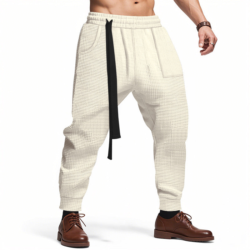 Herren lässige Komfort-Cargo-Hose mit elastischem Bund und praktischen Taschen Echoarchiv