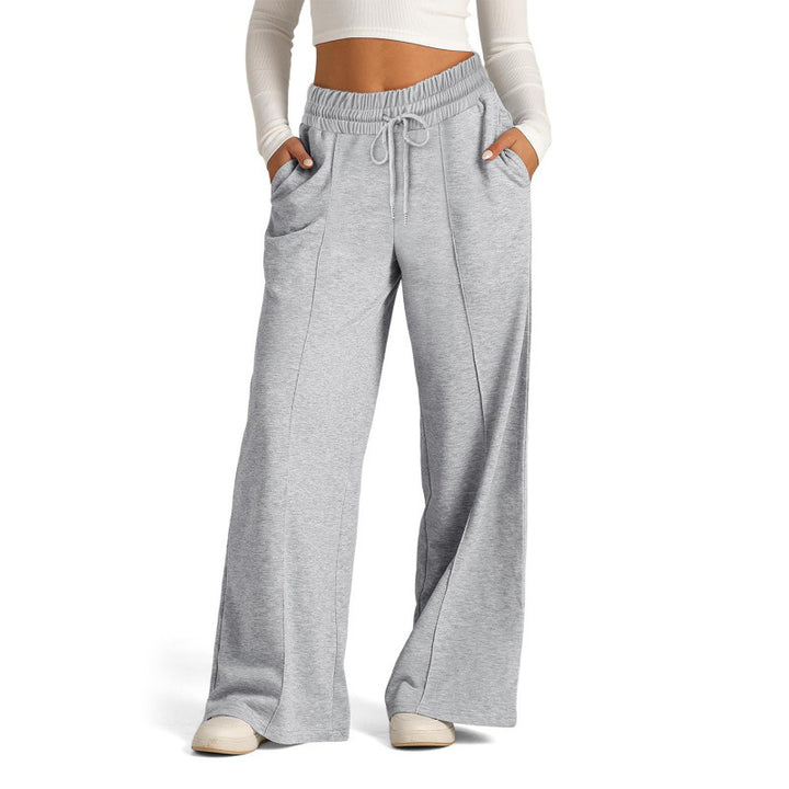 Damen nan weite Sweatpants mit hohem Bund und Tunnelzug Echo Archiv