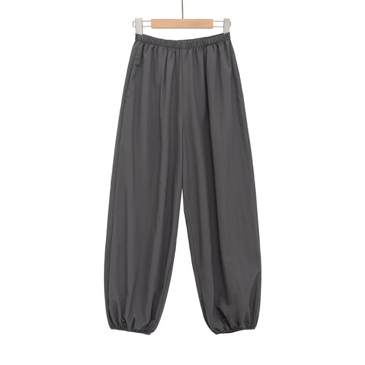 Damen Sportliche Sweatpants mit elastischem Bund und weiten Beinen Echo Archiv
