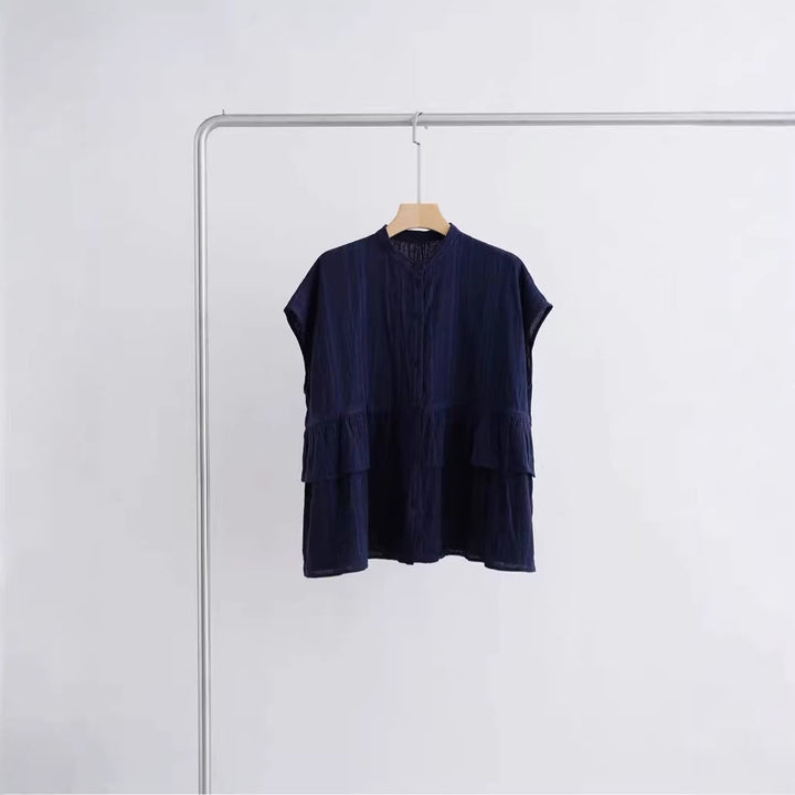 Damen Modische Bluse mit Rüschendetails Echoarchiv