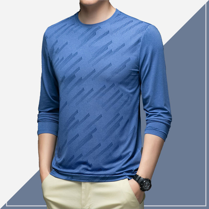 Herren Atmungsaktives Langarmshirt mit innovativer Textur Echoarchiv