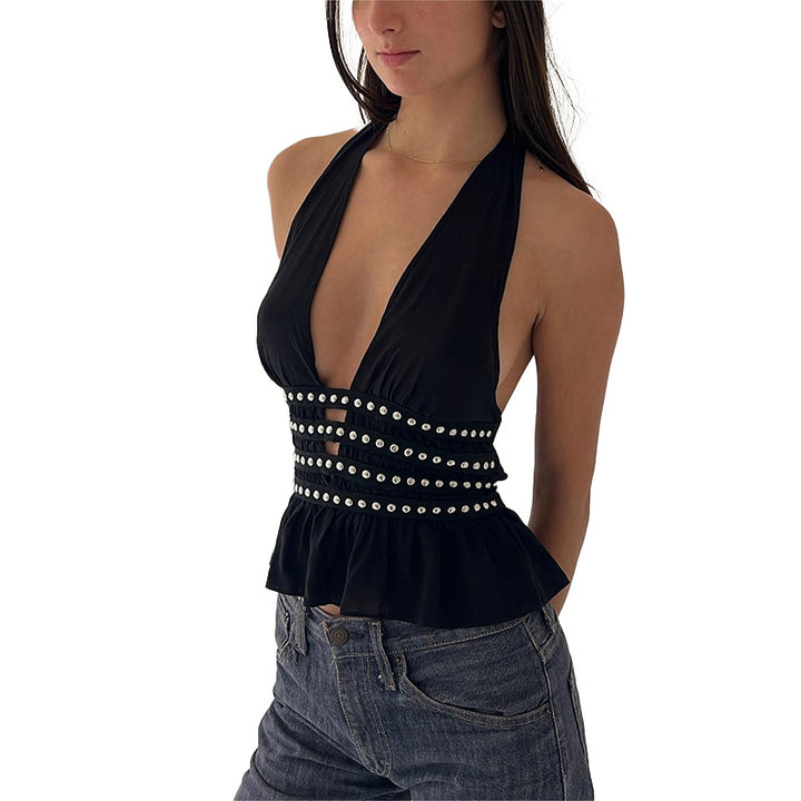 Damen Off-Shoulder Top mit zarten Spitzenakzenten Echo Archiv