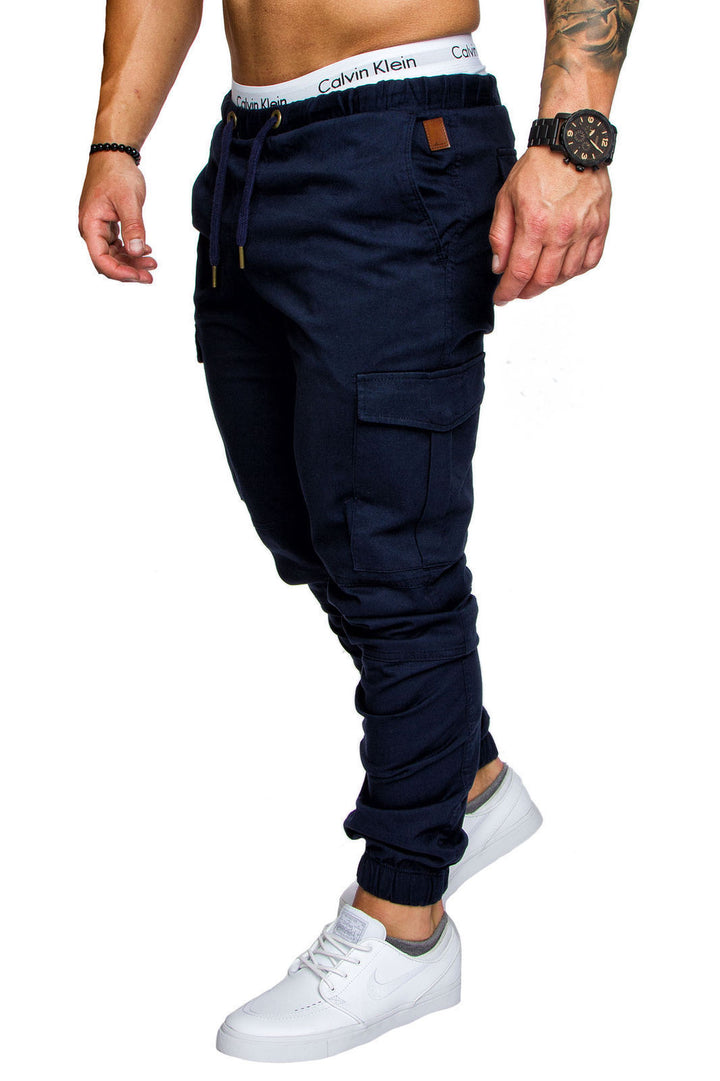 Herren nan taillierter Cargo-Jogger mit elastischem Bund, Kordelzug und aufgesetzten Taschen Echo Archiv